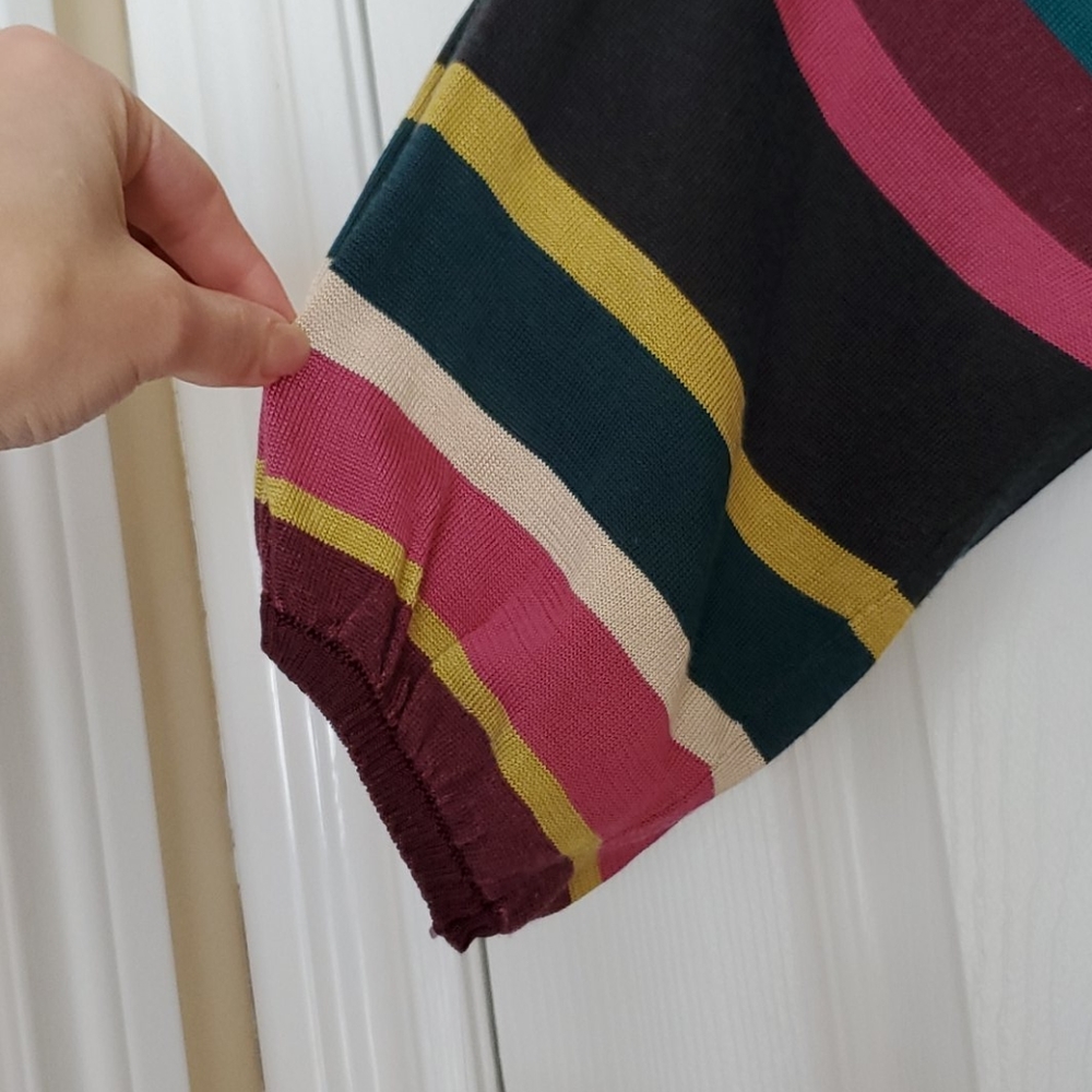 DKNY NWT striped half sleeve sweater dress M - Picture 8 of 8